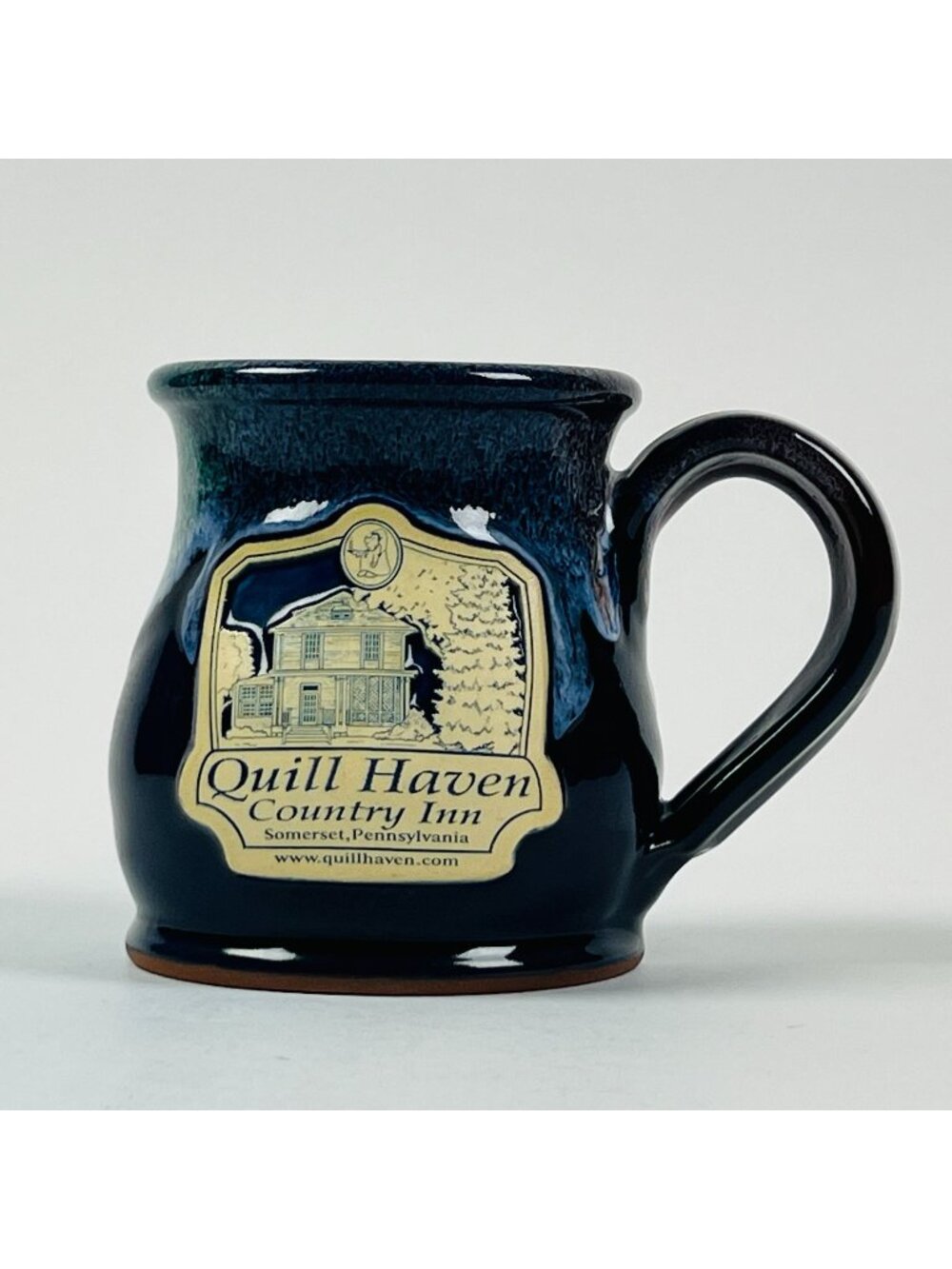 Studio Pottery Mug Gary Fox Hand Thrown Blue Stoneware Somerset PA